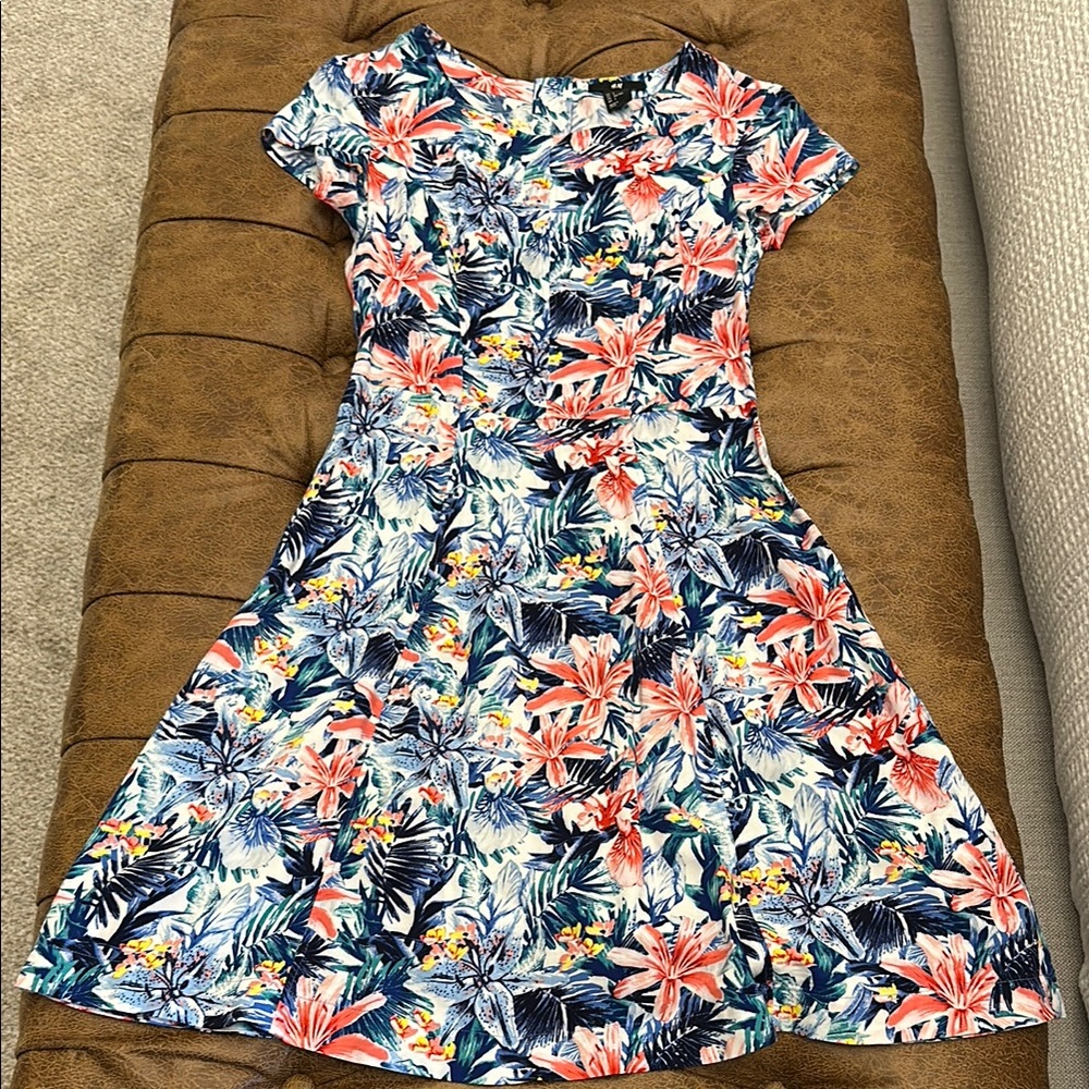 Floral Short Sleeve Dress